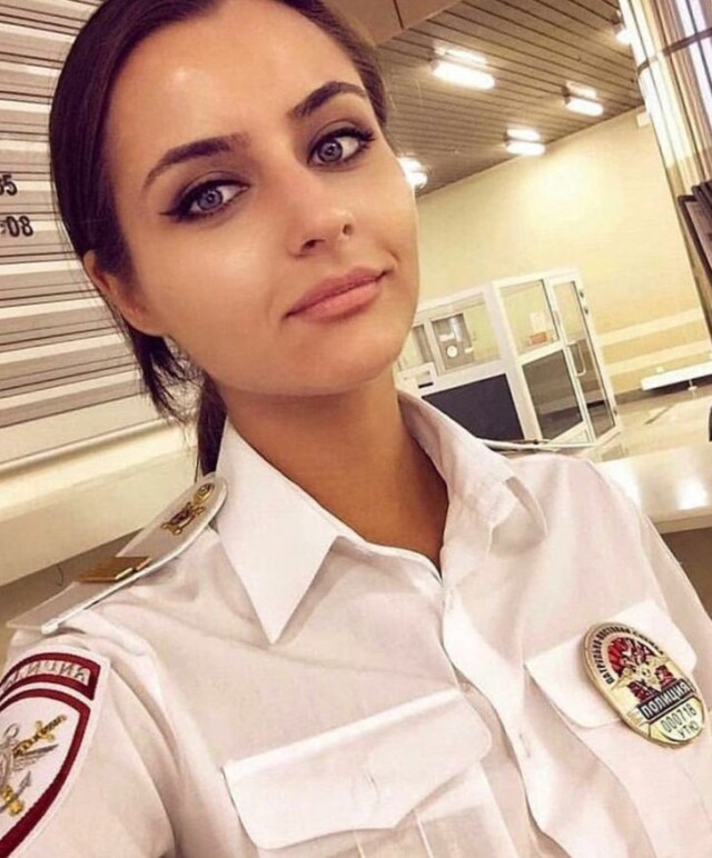 police uniform girl