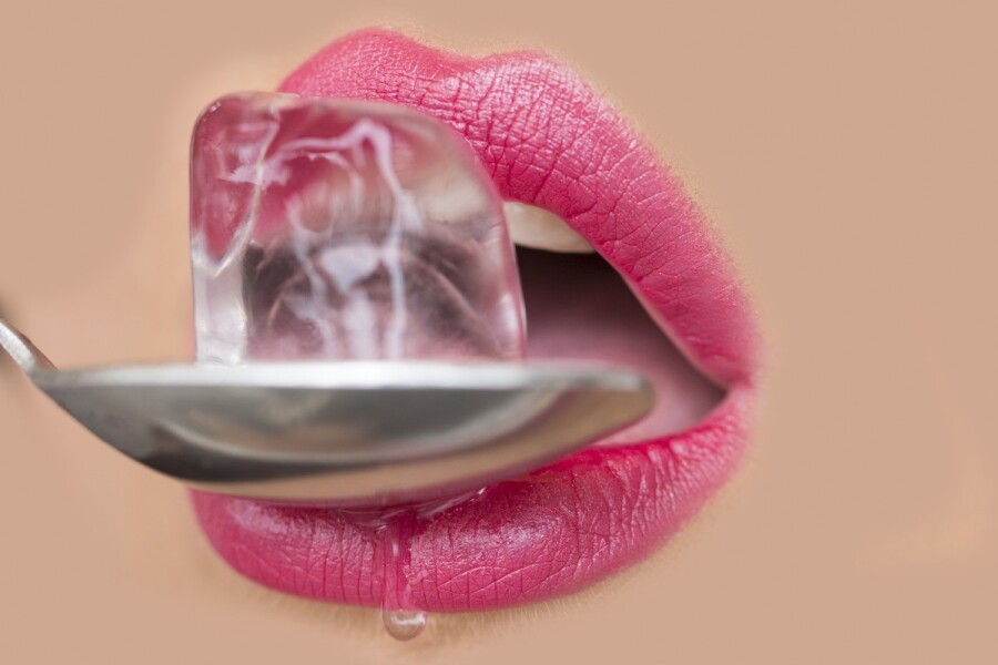 sexy lips and ice